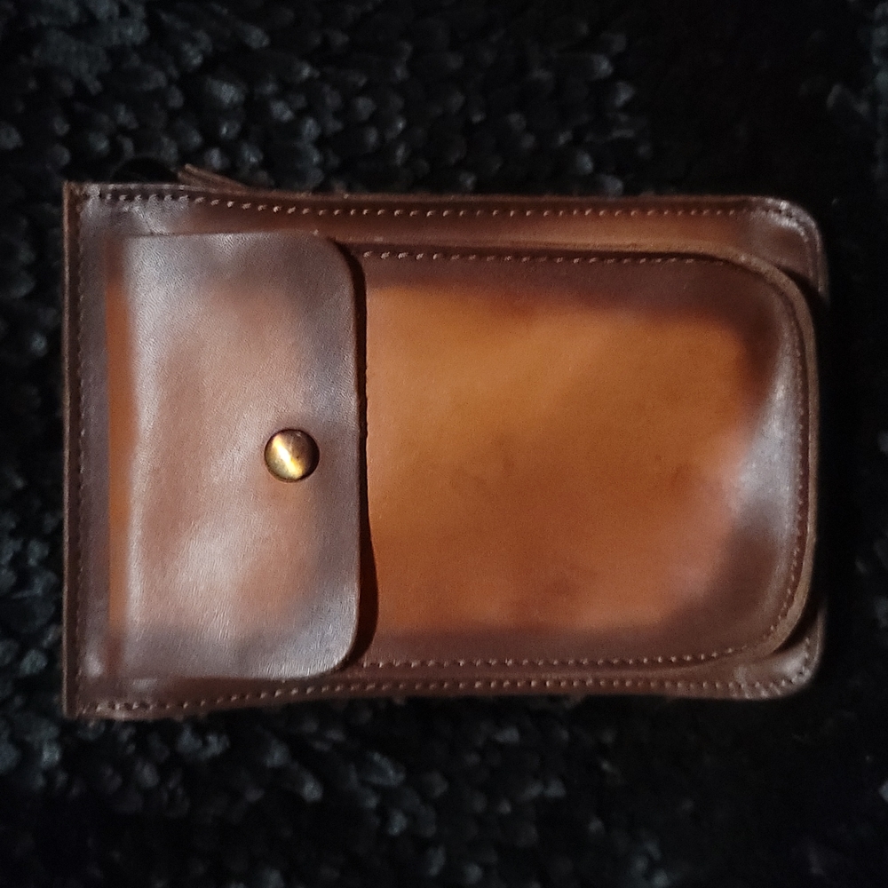 Mens Genuine Leather Belt/Shoulder Bag NWOT